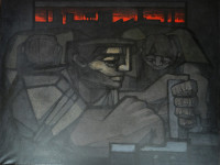 Juan Manuel Sánchez (1930-2016), Amanecer, óleo sobre tela, 150 x 200 cm., 1960